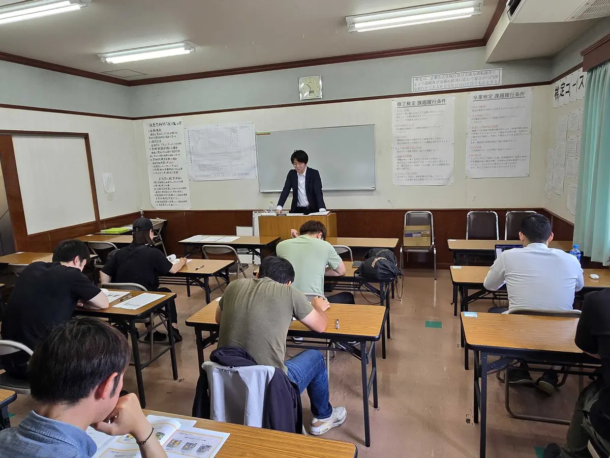 配達員向け安全講習の様子